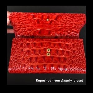 Brahmin Soft Checkbook Wallet Cayenne Melbourne